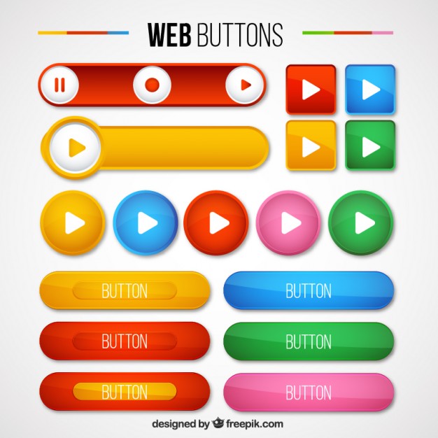 626x626 Colors Kinds Of Web Buttons Pack Free Vector ~ Vectorkh
