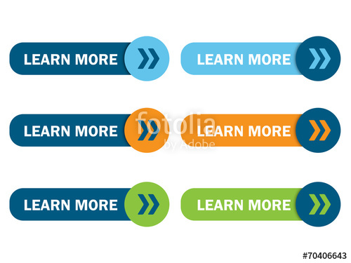 500x375 Learn More Web Button Poster (About Us Find Out Go) Stock Image