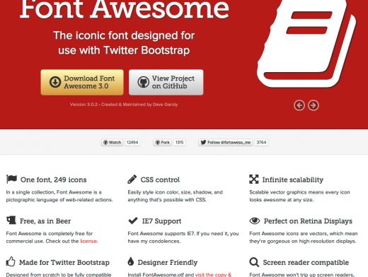 520x392 Font Awesome Free Vector Graphic Icons