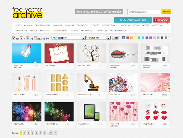 605x458 15 Free Vector Site Images