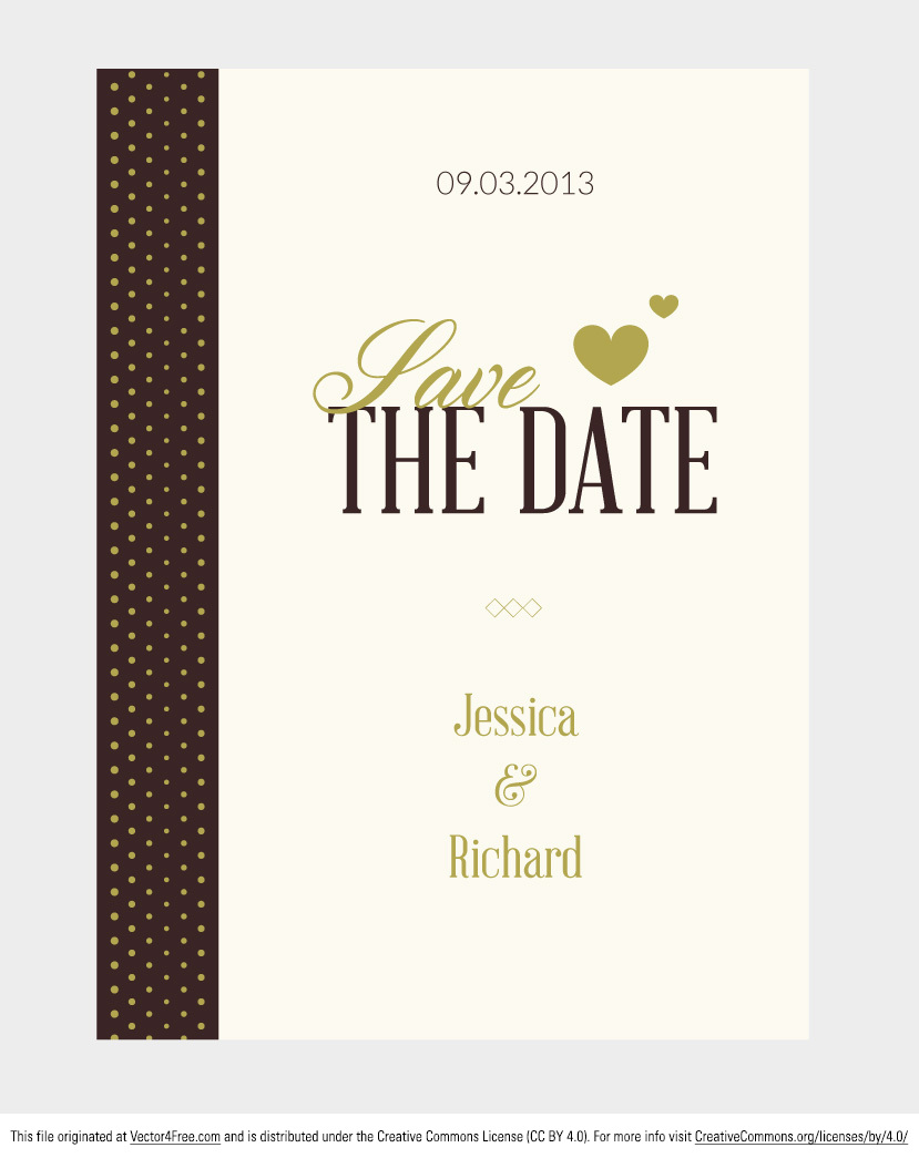 829x1045 Free Vector Wedding Invitation