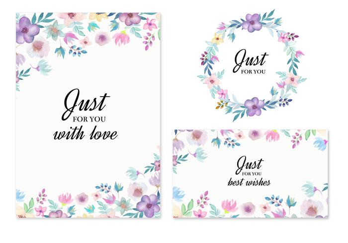 700x490 Free Vector Wedding Invitation With Watercolor Flowers