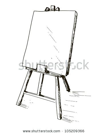 375x470 Drawing Easel Free Vector Download For Commercial Use Format