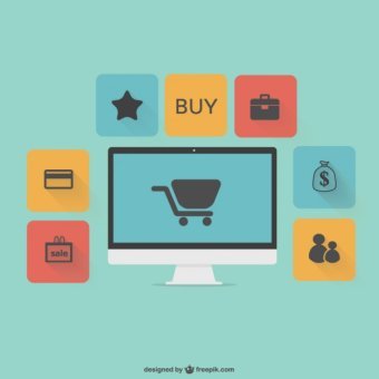 340x340 Online Shopping Free Vector Graphics 123freevectors