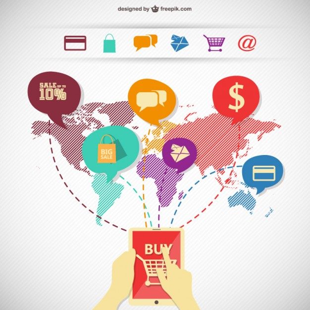 626x626 Shopping Online Infographic Image Free Vector