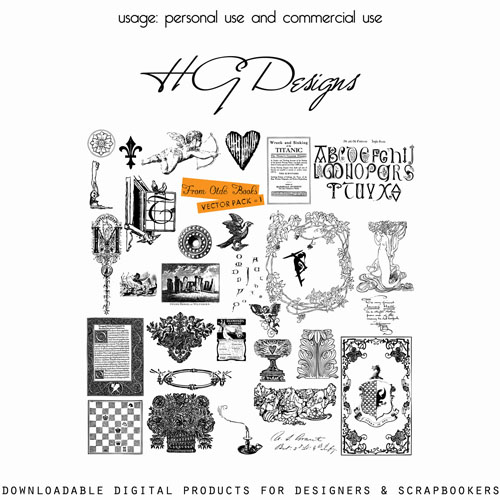 500x500 30 Free Vintage Vector Elements For Designers Designbeep