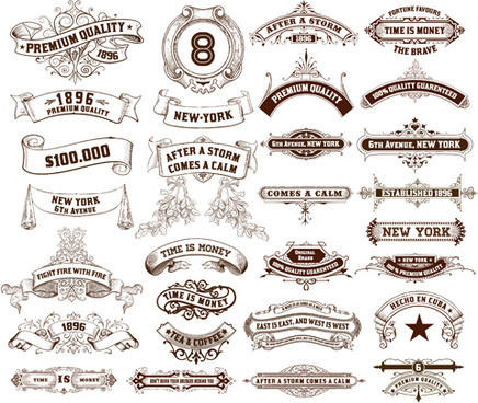 436x368 Vintage Ribbon Vector Free Free Vector Download (11,048 Free