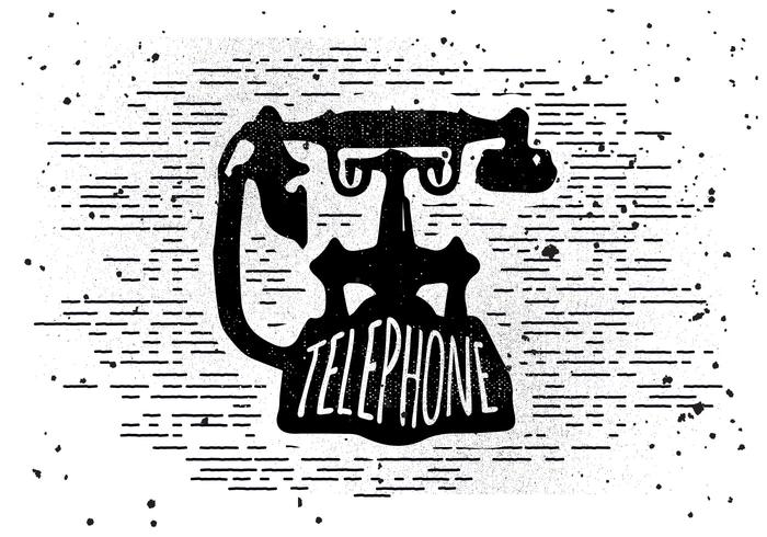 700x490 Free Vintage Telephone Vector Illustration