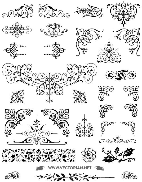 600x765 Vector Artwork Free Download Roundup Of Free Vintage Ornament