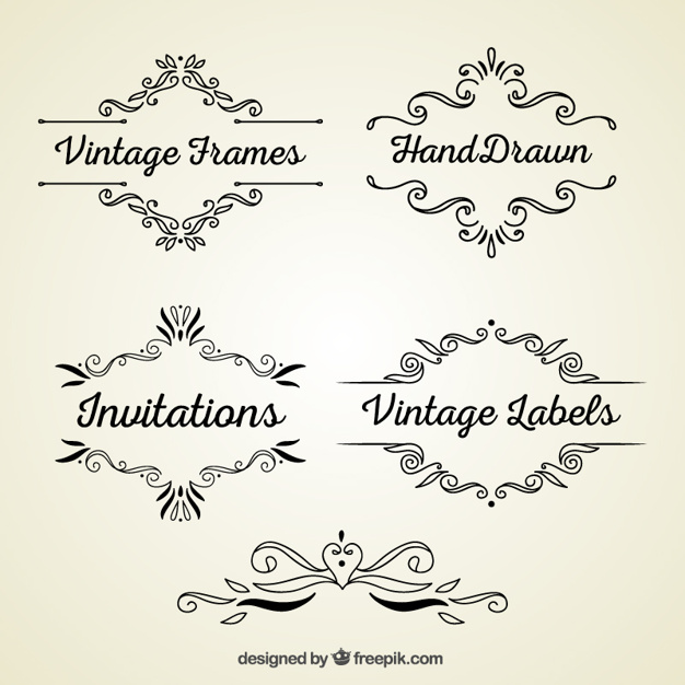 626x626 Vintage Frames Vector Free Download
