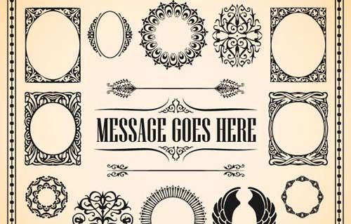 500x319 30 Free Vintage Vector Elements For Designers Design Free