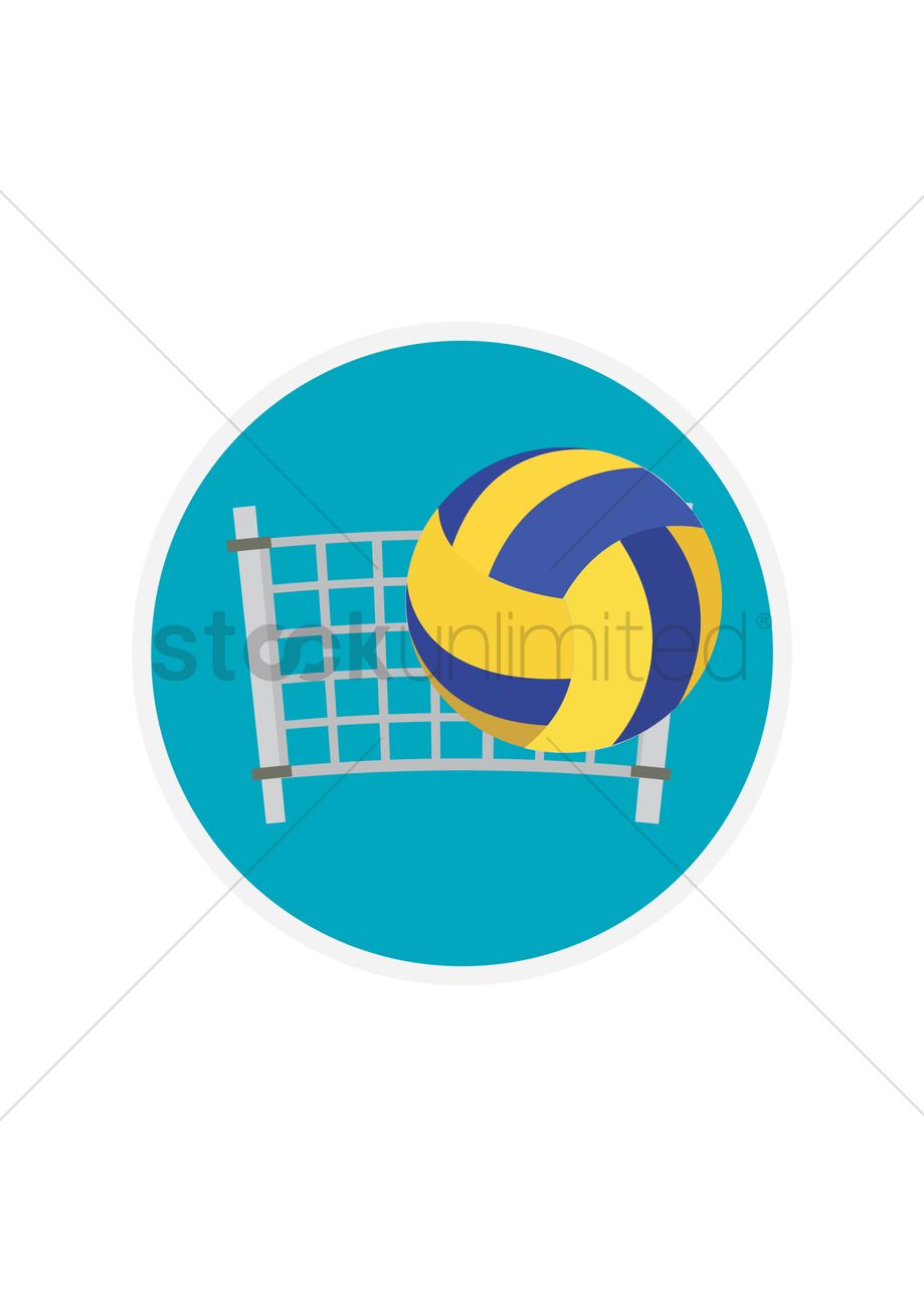 919x1300 Free Volleyball Vector Image