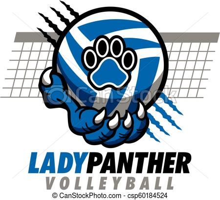 450x408 Lady Panther Volleyball Vector