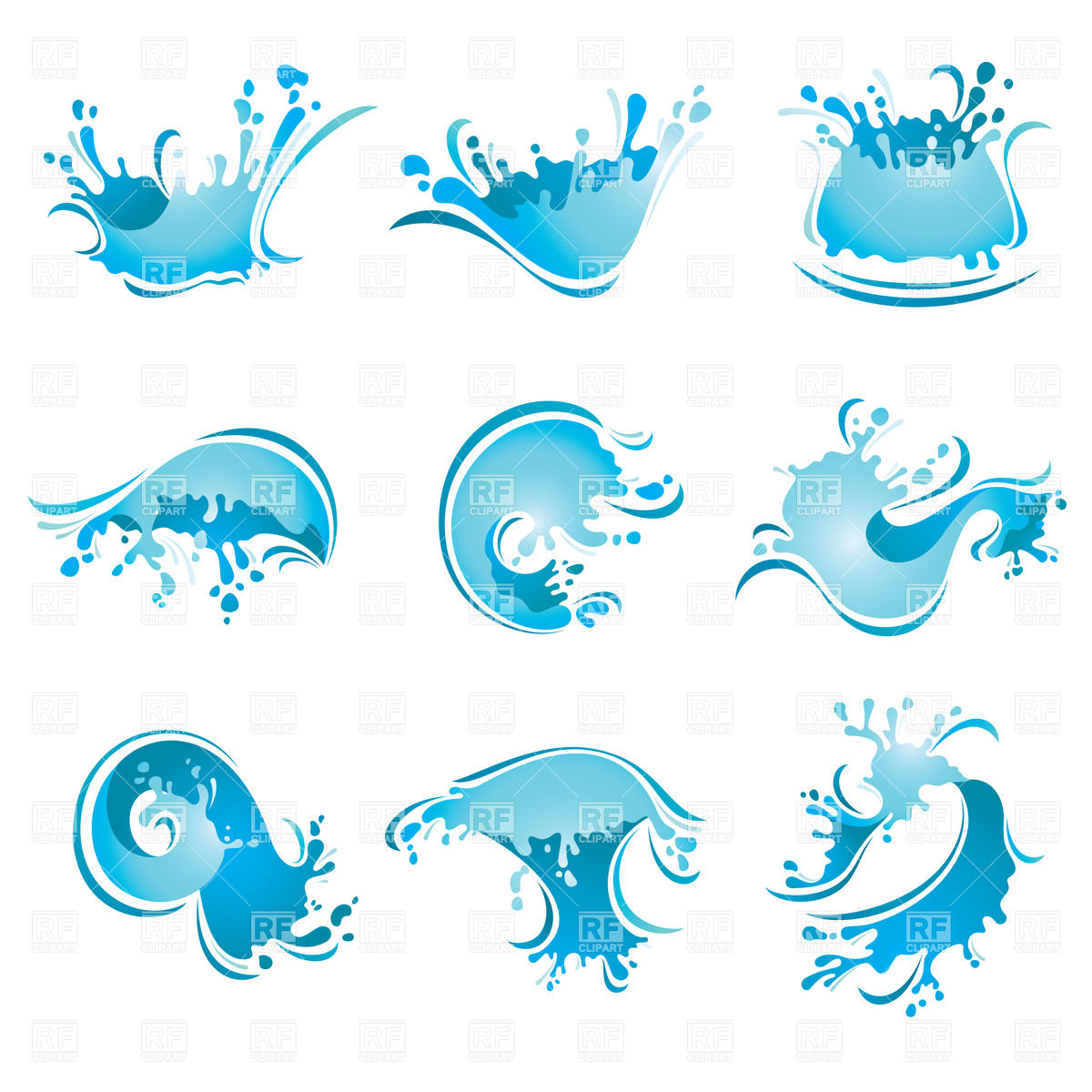 1200x1200 Collection Of Waves Clipart Vector High Quality, Free