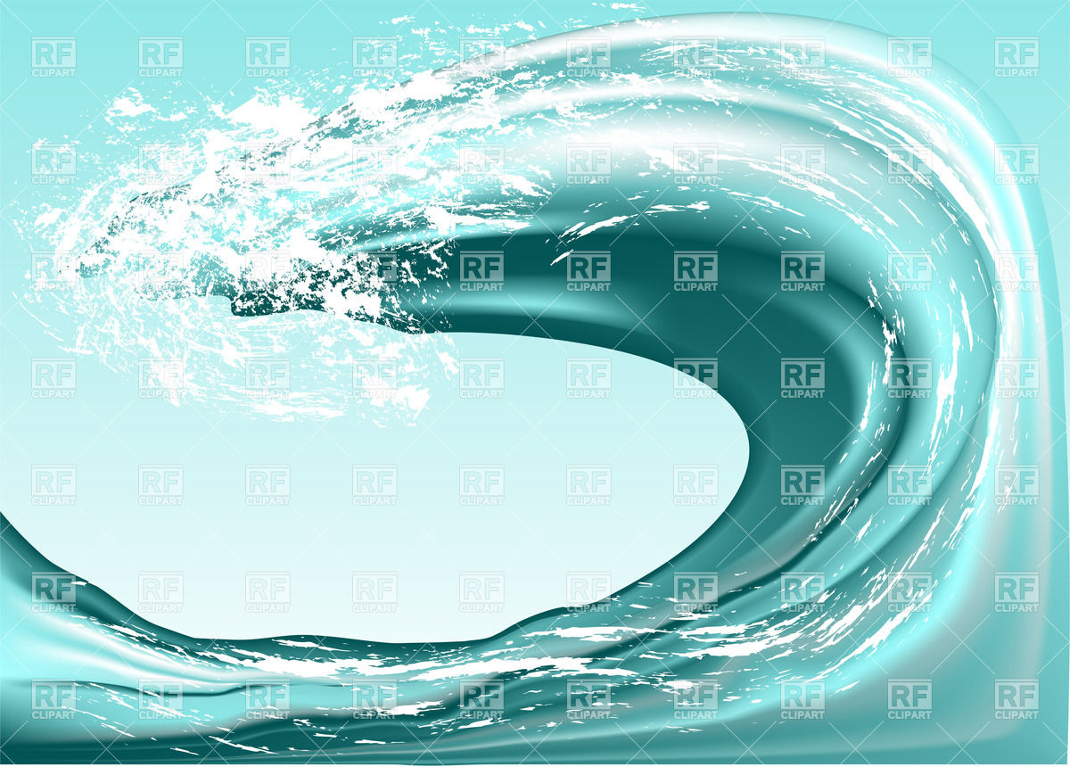 1200x860 Ocean Wave Vector Image Vector Artwork Of Backgrounds, Textures