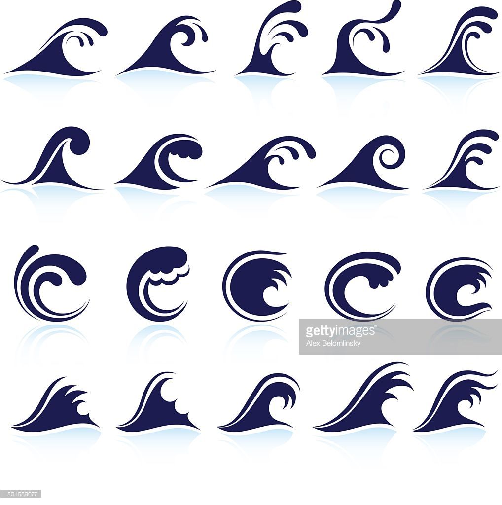 1018x1024 Vector Art Black Amp White Wave Pattern Royalty Free Vector Icon