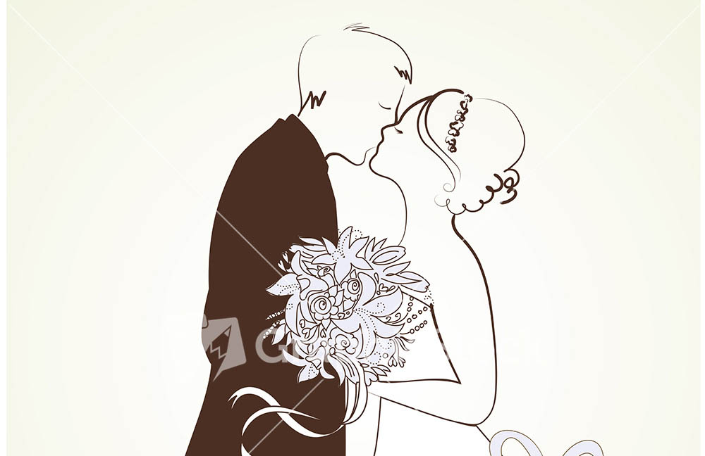 1000x648 Bride And Groom Wedding Free Vector Image