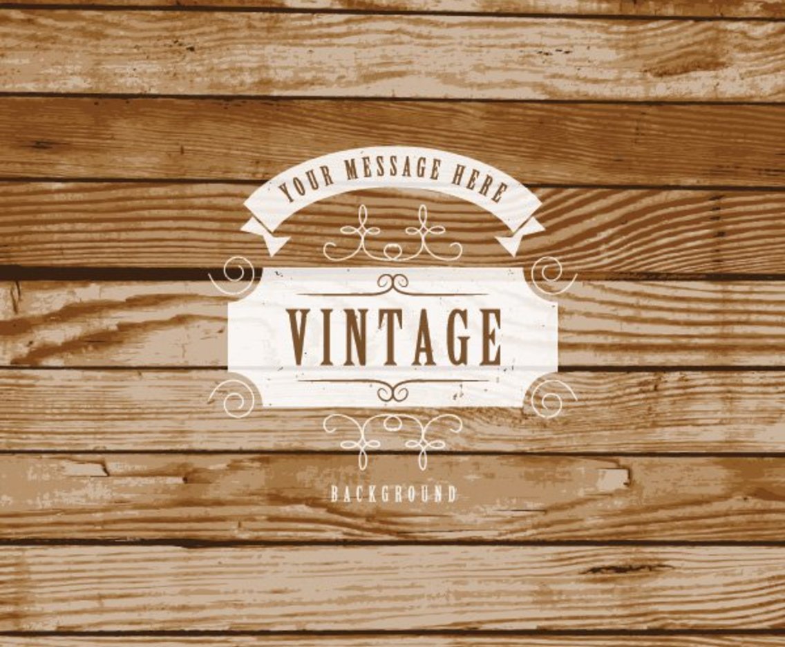 1136x936 Vintage Label On Wooden Background Vector