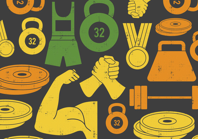 632x443 Weight Lifting Amp Arm Wrestling Icon Free Vector Download 410547