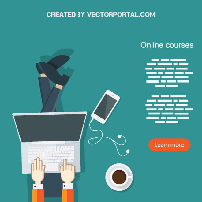 660x660 Freelance Work Vector Illustration