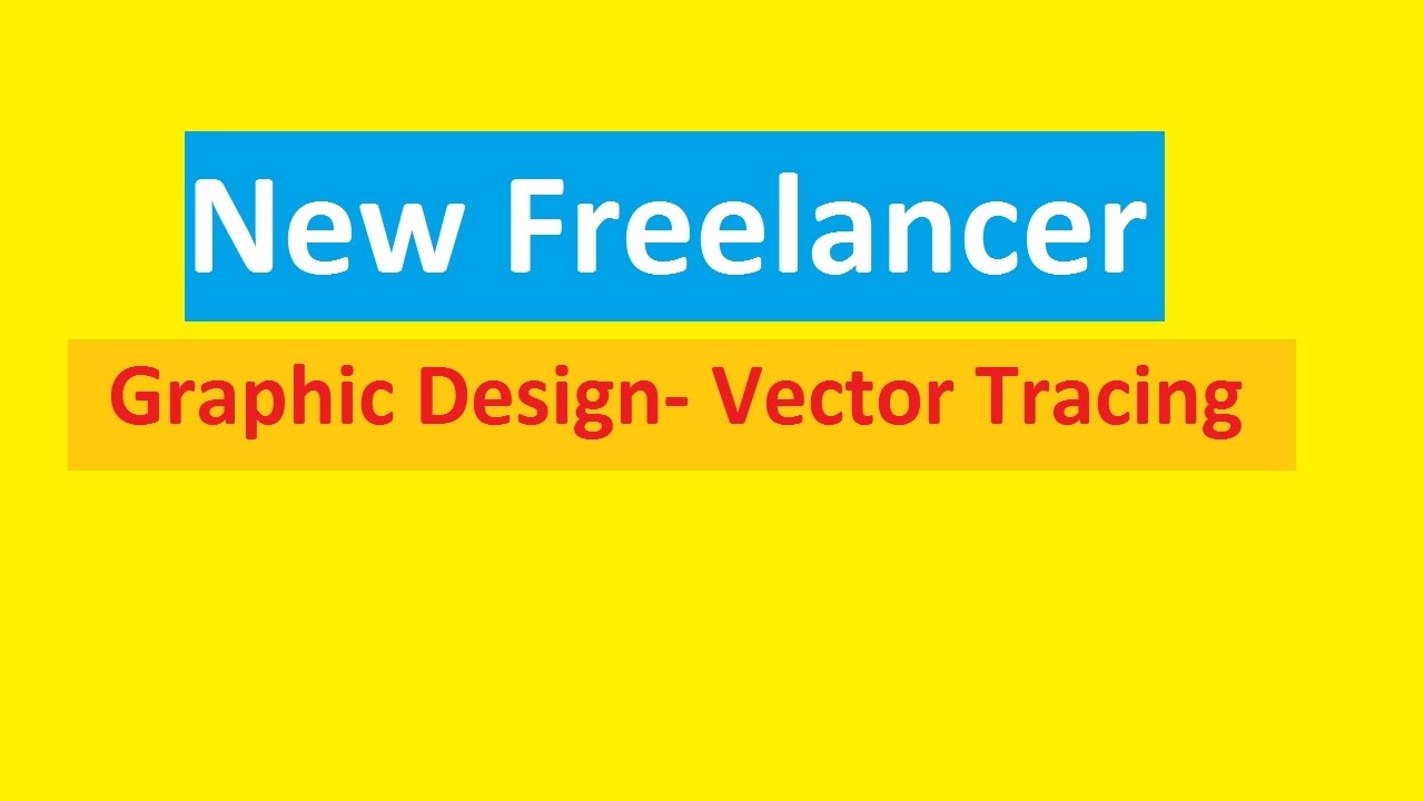 1280x720 New Freelance Vector Tracing First Make Money Bd New