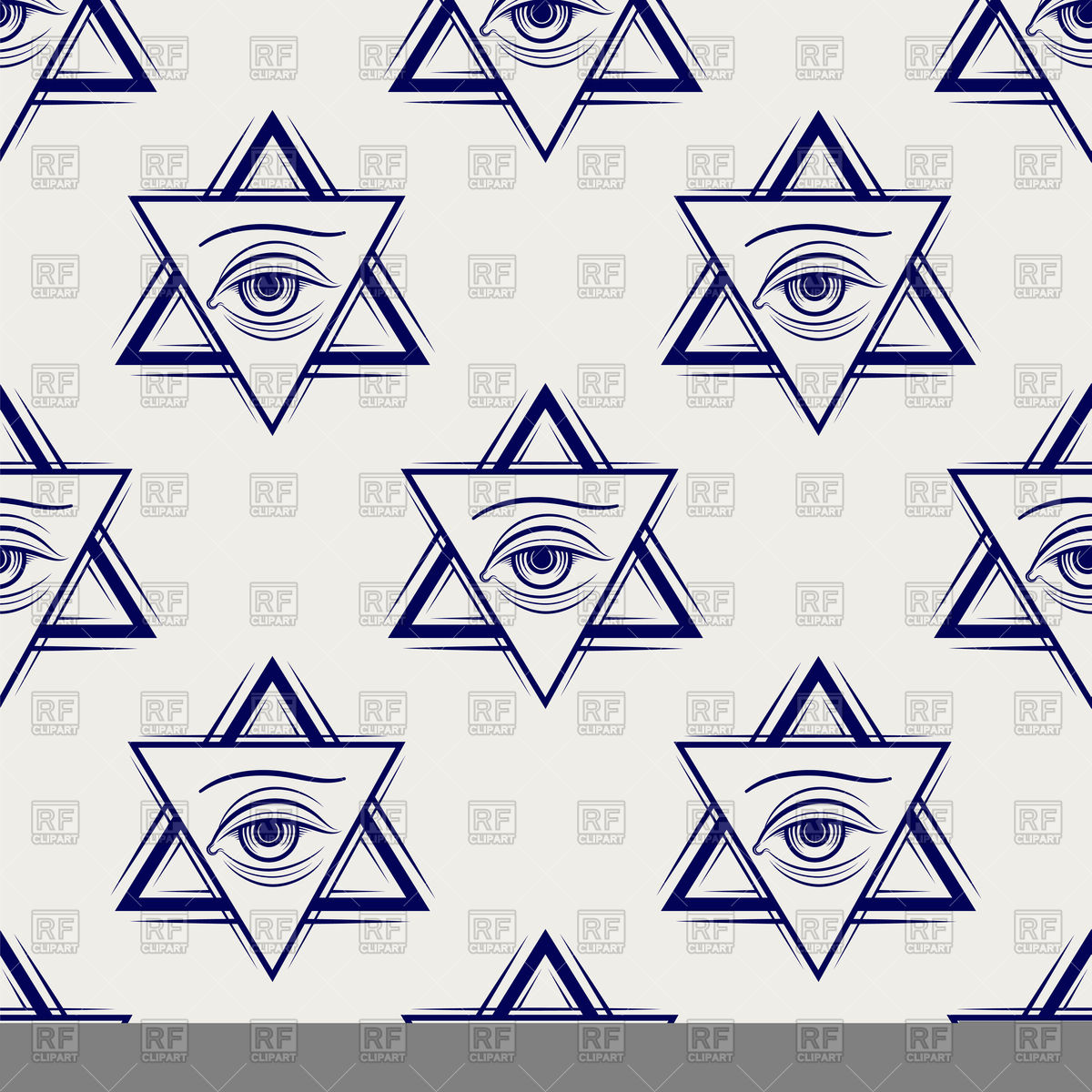 1200x1200 Double Triangle And Eye Style Freemasonry Seamless Pattern Vector