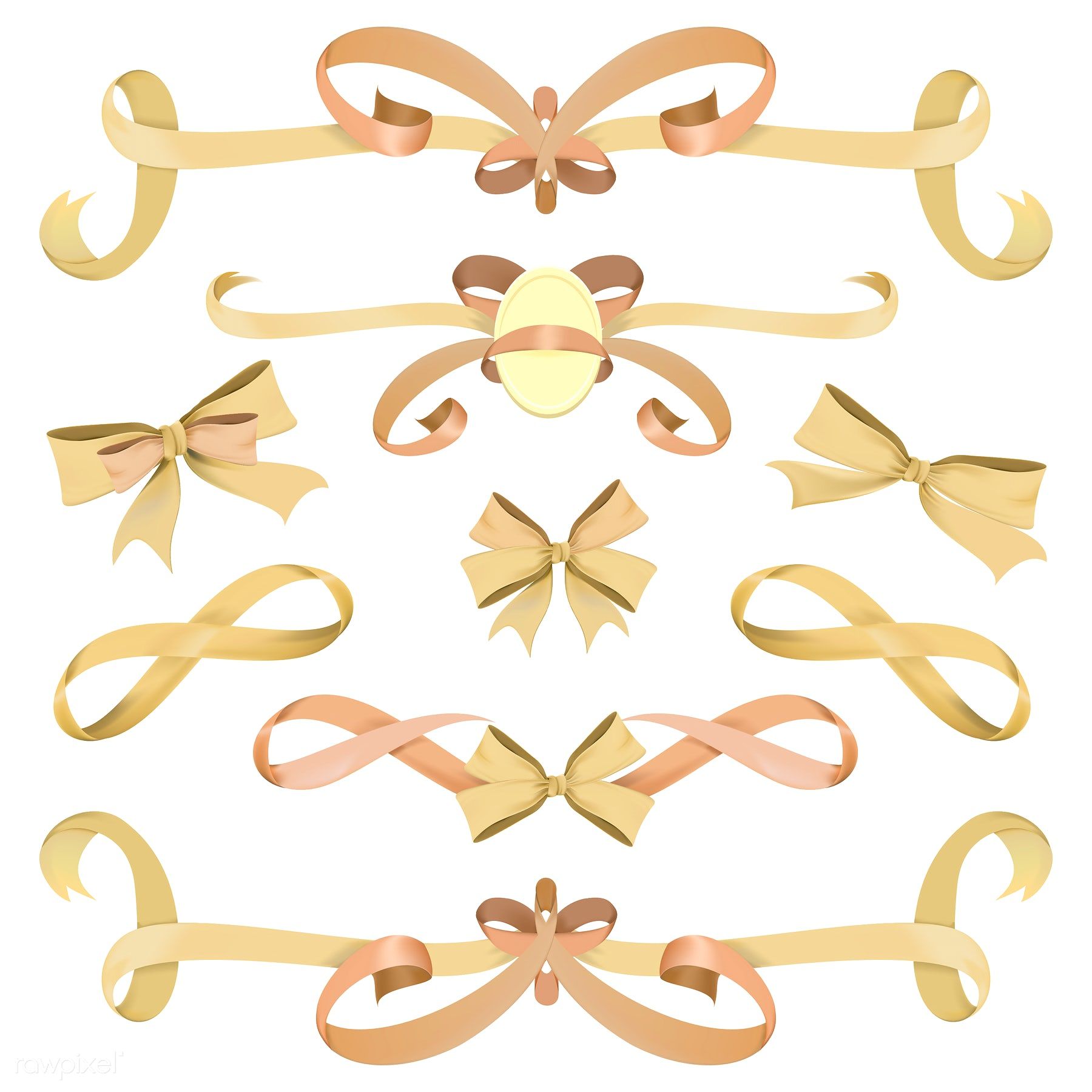 1800x1800 Vector Of Different Ribbon Banners Free Image By