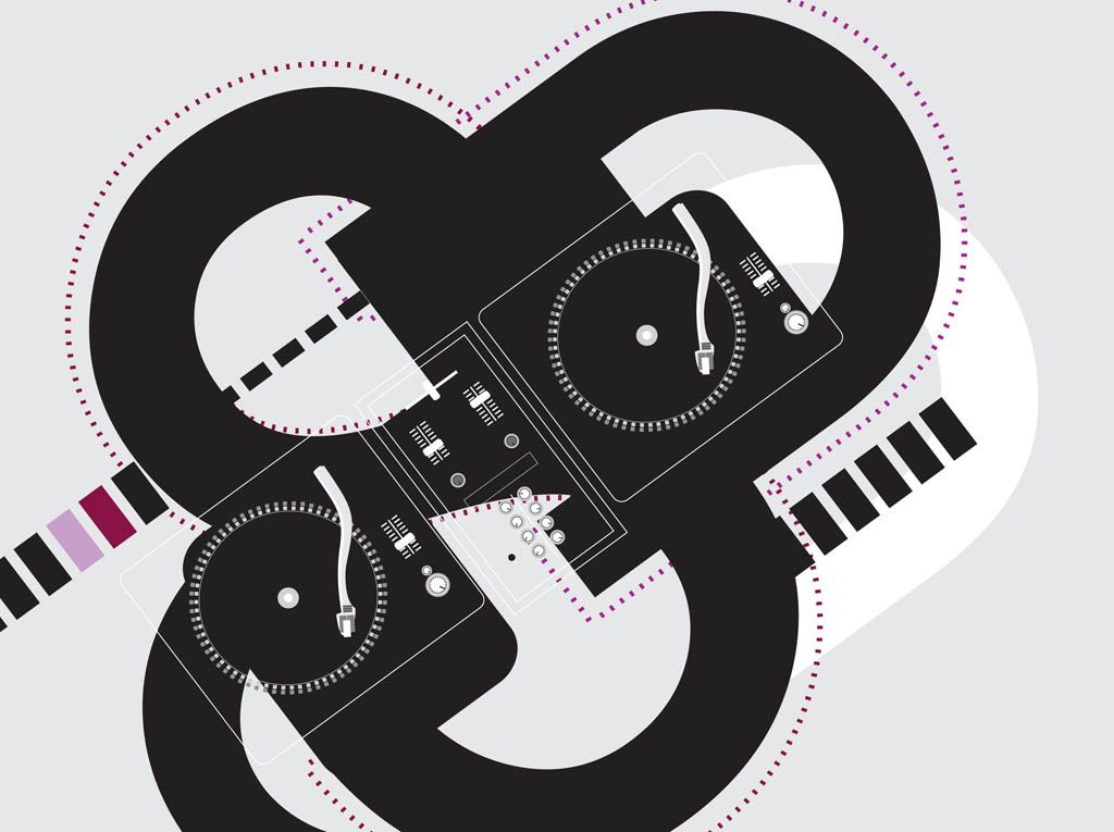 1024x765 Dj Deck Background Vector Art Amp Graphics