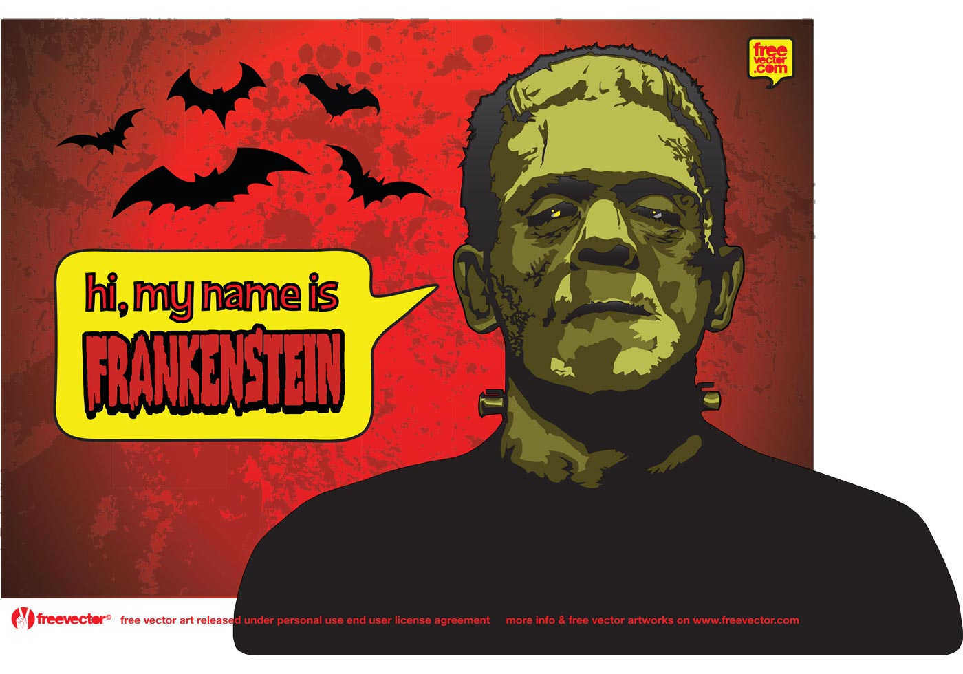1400x980 Frankenstein Free Vector Art