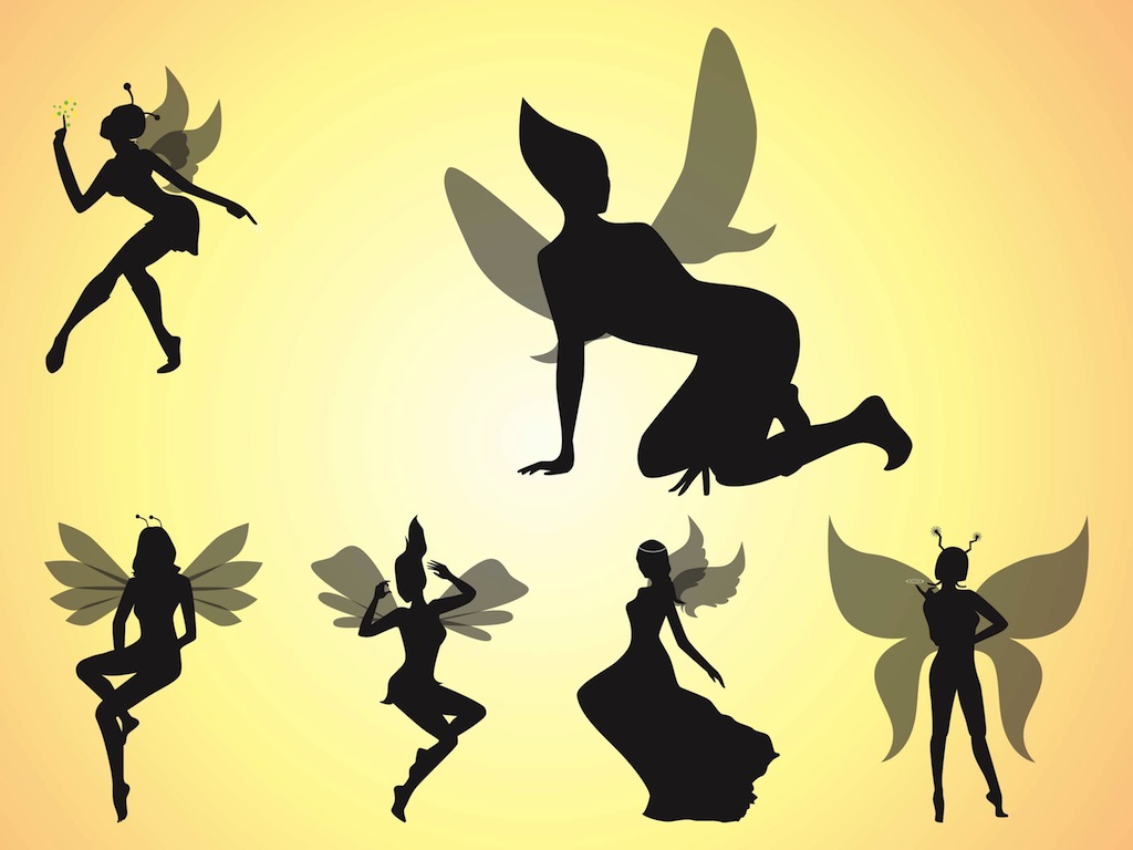 1024x768 Fresh Free Pictures Of Fairies Fairy Silhouette Vector Freevectors