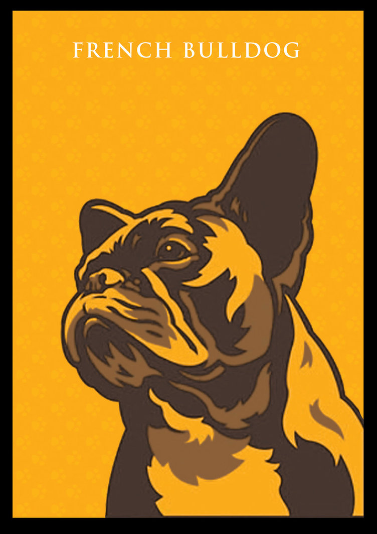 752x1063 Drawn Bulldog Vector