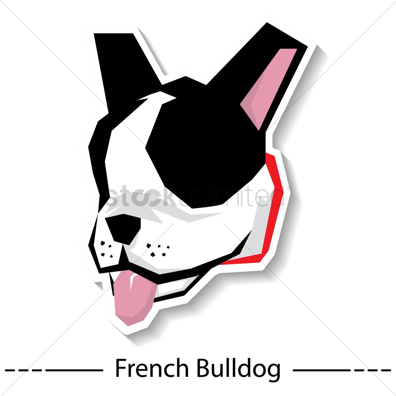 1300x1300 Free French Bulldog Vector Image