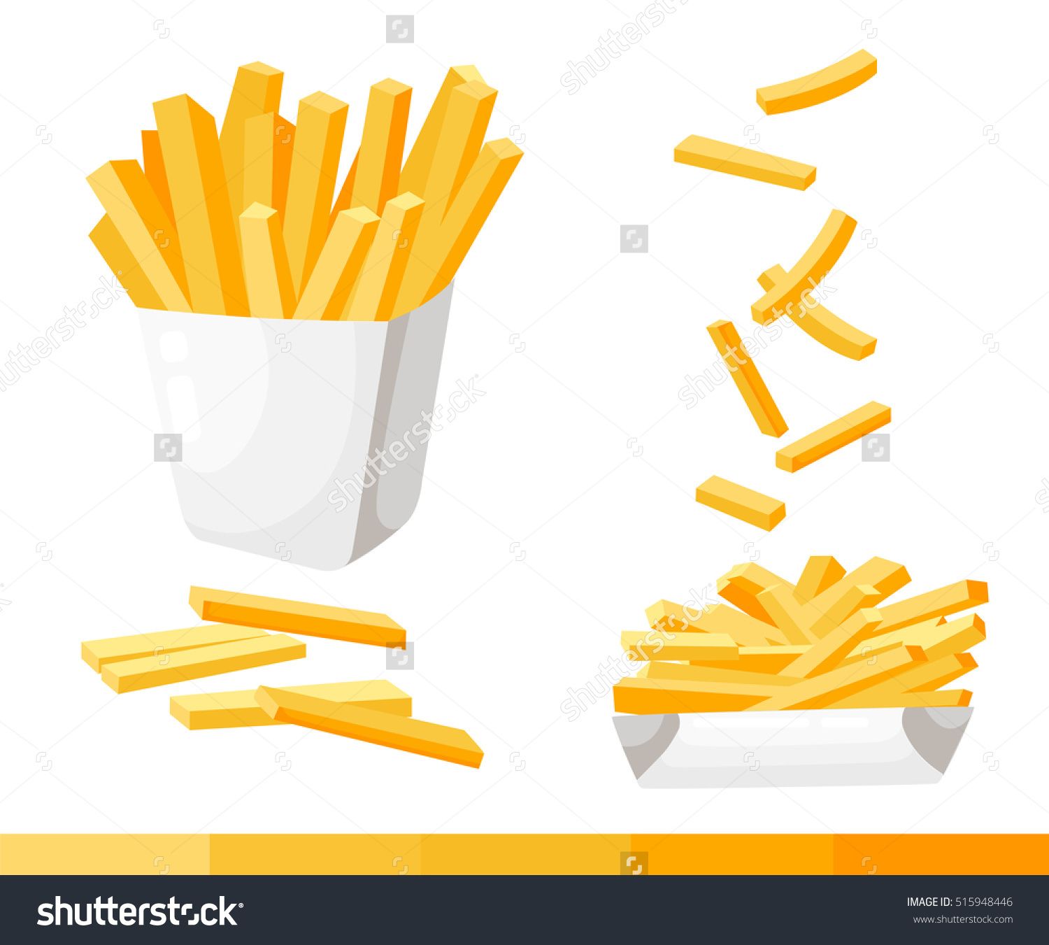 1500x1351 French Fries. Vector Illustration, Flat Design. French Fries In