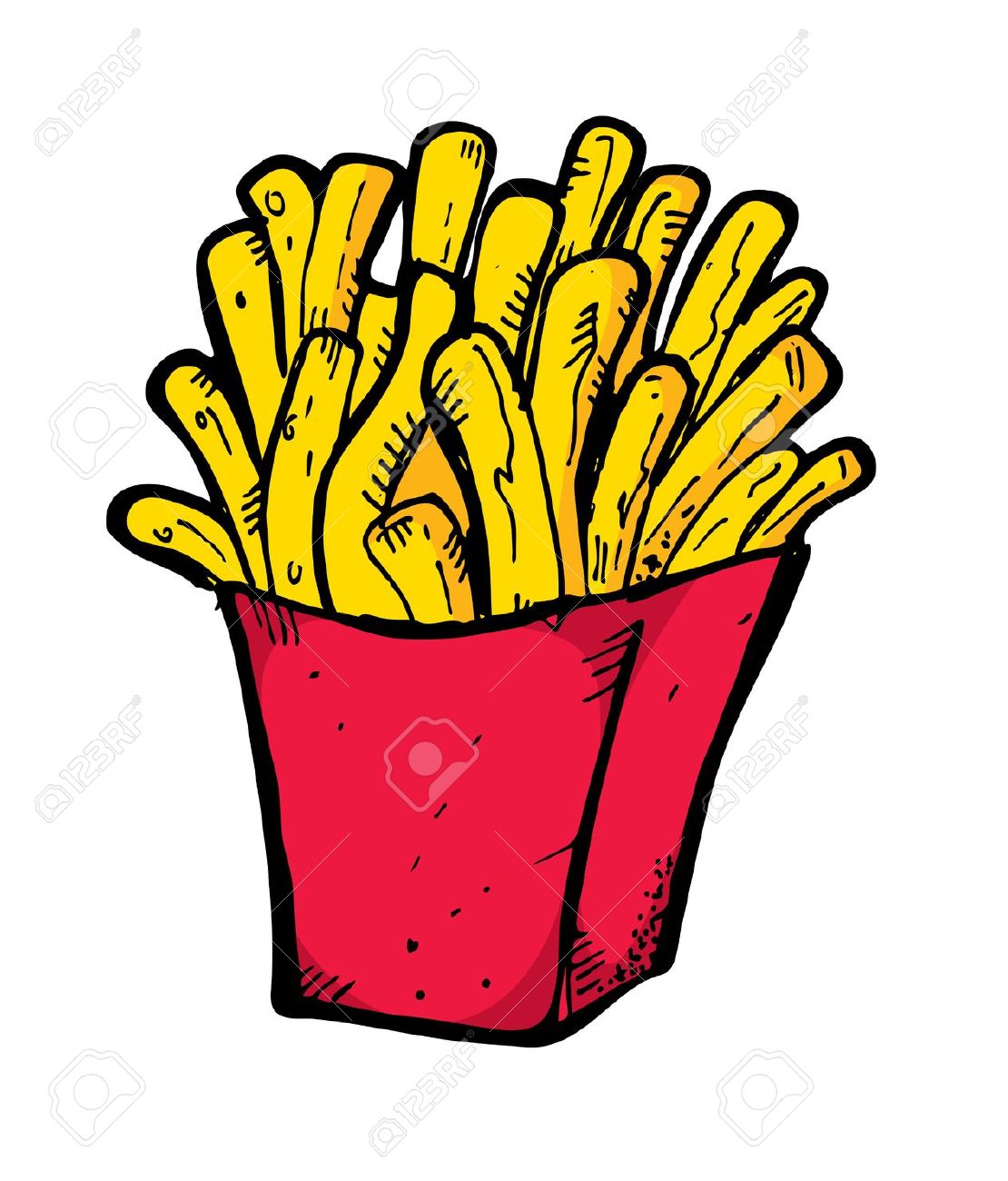 1110x1300 French Fries Vector Clipart