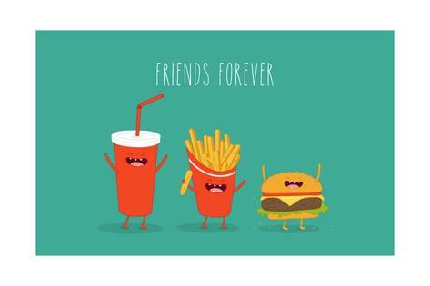473x315 Fast Food Menu. Cola, Hamburger And French Fries. Vector