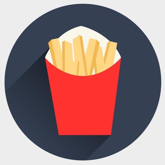 660x660 Free French Fries Vector Icon.eps Psd Files, Vectors Amp Graphics