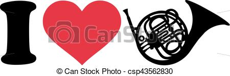 450x149 I Love French Horn.