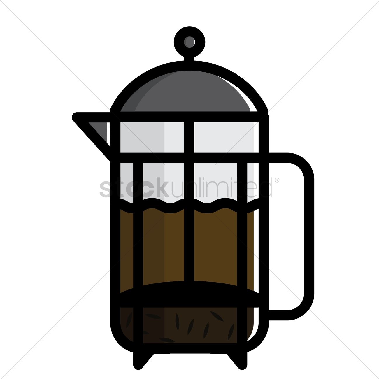 1300x1300 French Press Vector Image