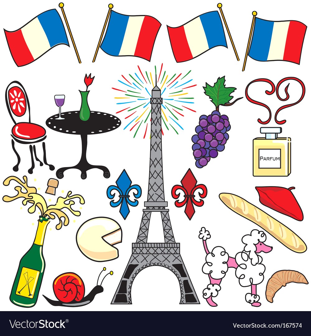 1000x1080 Paris France Clipart Elements Vector 167574 11 French
