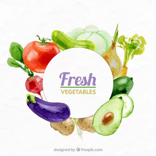 626x626 Fresh Vegetables Background Vector Free Download