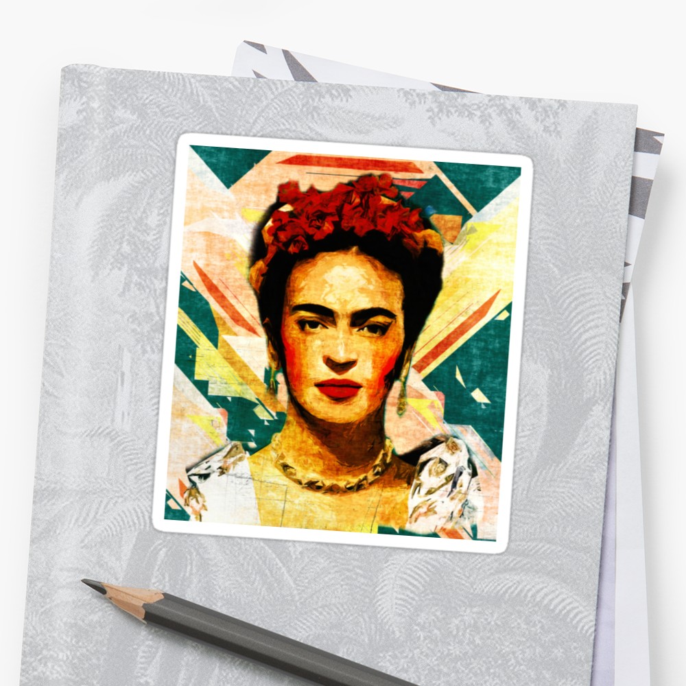 1000x1000 Frida Kahlo Vector Art Stickers By Nora Gad Redbubble
