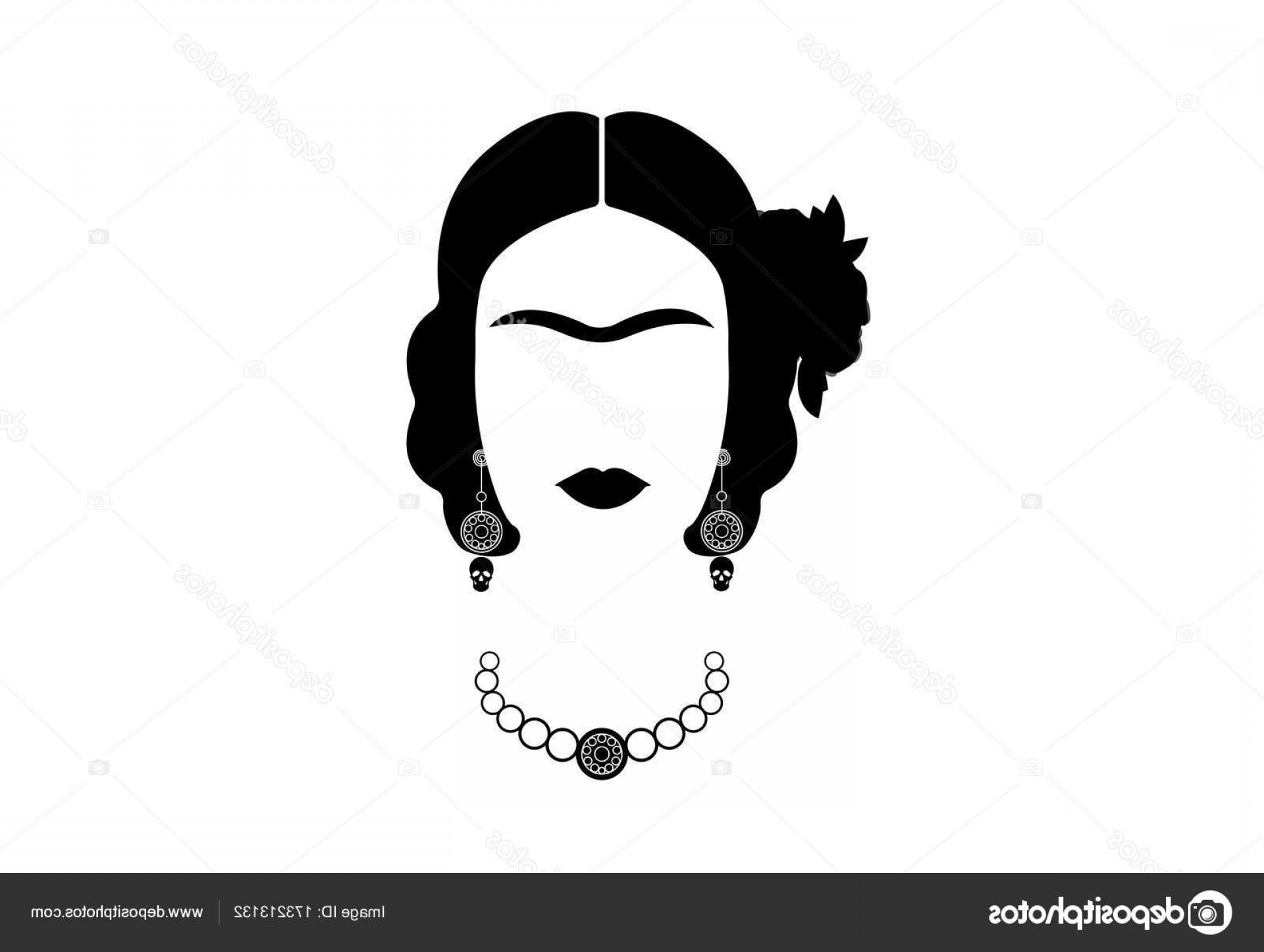 1920x1446 Stock Illustration Frida Kahlo Vector Portrait Young Geekchicpro