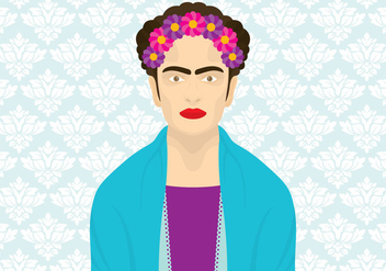 352x247 Frida Portrait Vector Free Vector Download 327409 Cannypic