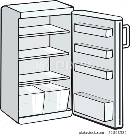 450x468 Empty Fridge Vector