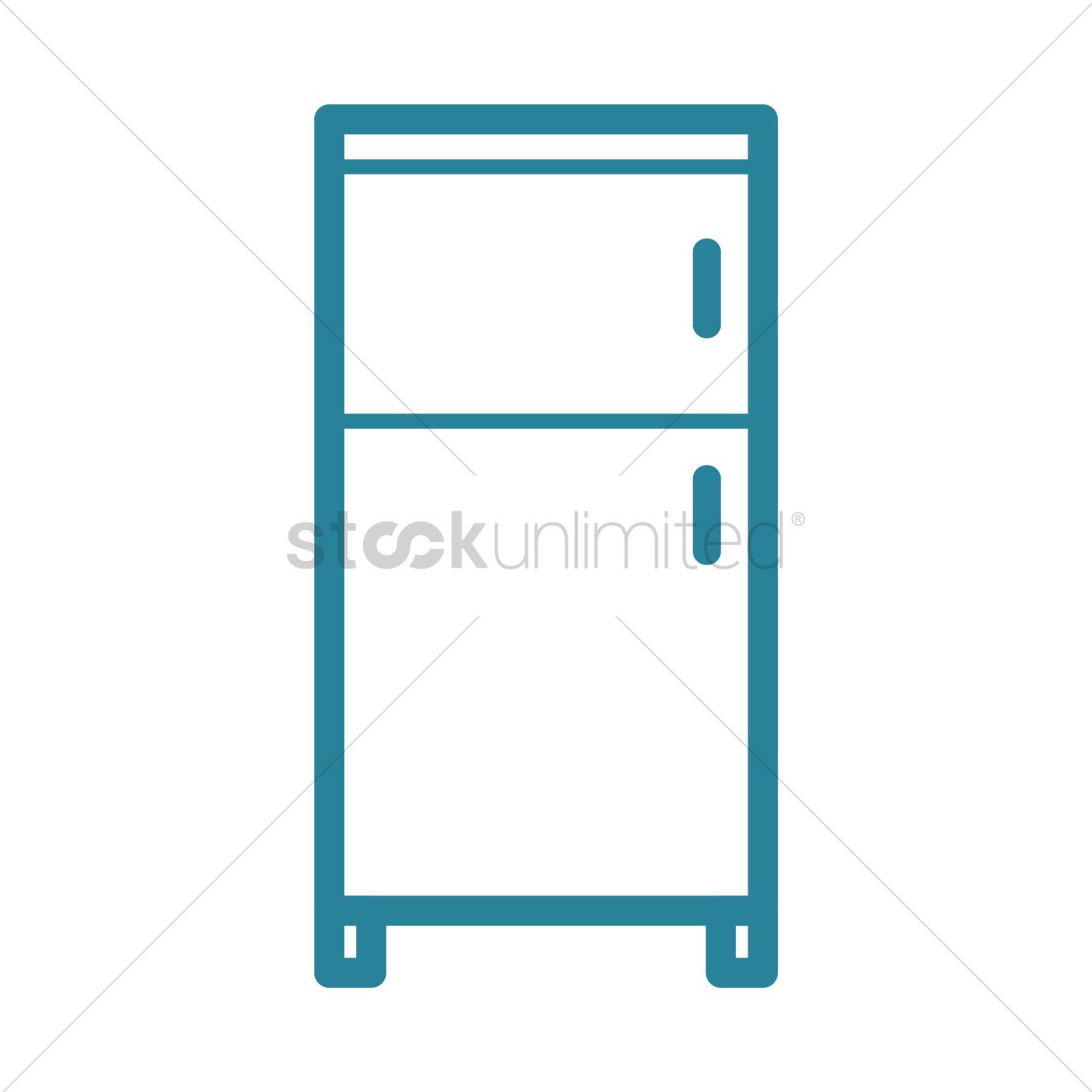 1300x1300 Fridge Vector Image