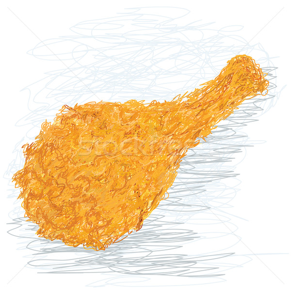 600x600 Fried Chicken Vector Illustration Jomar Aplaon (Jomaplaon