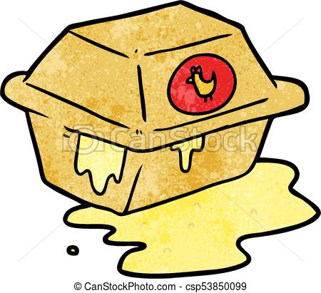 450x411 Cartoon Take Out Fried Chicken.