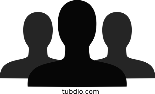 500x303 Grayscale Friends Vector Icon Public Domain Vectors