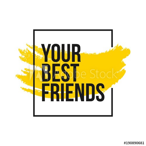 500x500 Your Best Friends Vector Template Design