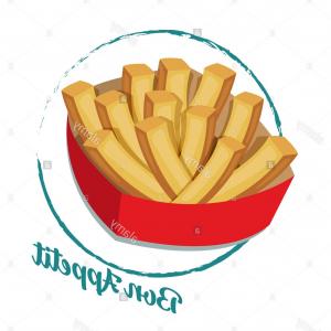 300x300 Stock Photo French Fries Vector Illustration Flat Design French